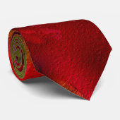 Quince Branch Painterly Neck Tie Krawatte (Gerollt)