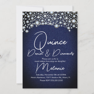 Quince Denim Diamanten Edelstein Diamanten verstre Einladung