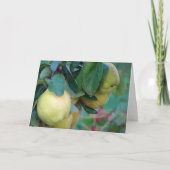 Quince Fruit Card Karte (Vorderseite)