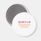 Quince Girl (pfirsichfarben) Magnet (Vorderseite/Rückseite)
