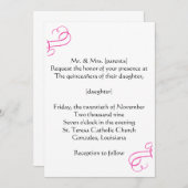 Quince laden einladung (Vorne/Hinten)