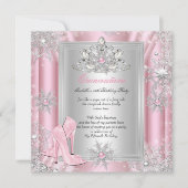 Quinceanera 15 Birthday Light Pink Heelse 2 Einladung (Vorderseite)