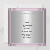 Quinceañera, 15, Einladung Save the Date (Rückseite)