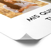 Quinceañera 15 Foto Collage Geburtstag Willkommen Poster (Ecke)