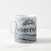 Quinceanera 15. Geburtstag Niedliche Tasse Geschen (Vorderseite Links)