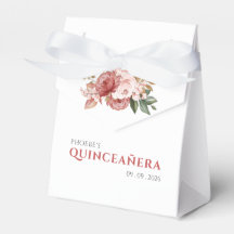 Quinceanera 15. Geburtstag Pink Floral Botanisch