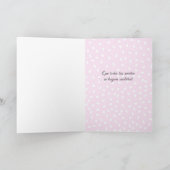 Quinceanera 15. Geburtstag rosa Herzen Karte (Innenseite)