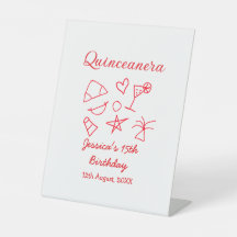 Quinceanera 15. Geburtstag Rote Strand Party Sonne