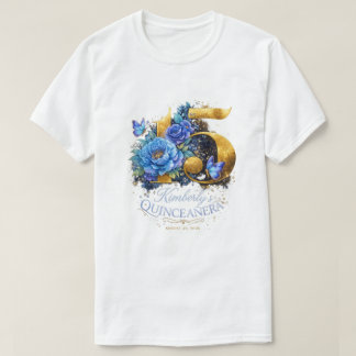 Quinceanera 15. Geburtstagsfeier Floral T-Shirt