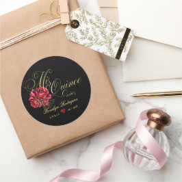 Quinceanera 15. Geburtstagsparty Personalisiert Runder Aufkleber