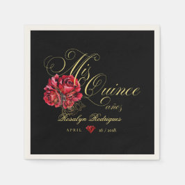 Quinceanera 15. Geburtstagsparty Personalisiert Serviette