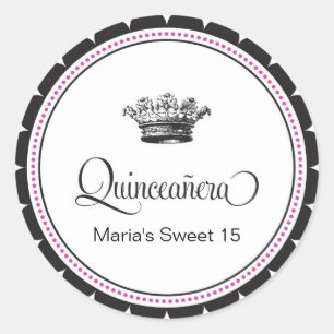 Quinceanera 15. Geburtstagsparty Sticker