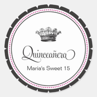 Quinceanera 15. Geburtstagsparty Sticker