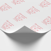 Quinceanera 15th birthday red beach party tree sun geschenkpapier (Ecke)