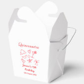 Quinceanera 15th birthday red beach party tree sun geschenkschachtel (Offen)