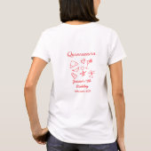 Quinceanera 15th birthday red beach party tree sun T-Shirt (Rückseite)