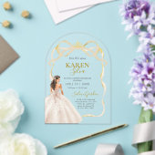 Quinceanera Acrylic Invitation Acryleinladungen (Insitu (Hochzeit))