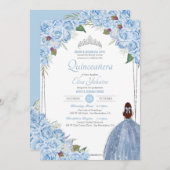 Quinceanera Ainderella Princess Birthday Einladung (Vorne/Hinten)