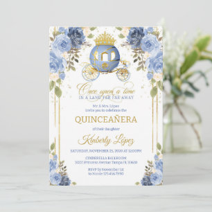 Quinceanera Ainderella Princess Carriage Einladung
