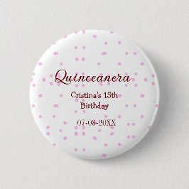 Quinceanera anos 15. Geburtstag hinzufügen Namen r Button