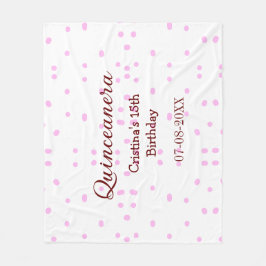 Quinceanera anos 15. Geburtstag hinzufügen Namen r Fleecedecke