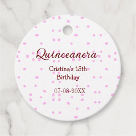 Quinceanera anos 15. Geburtstag hinzufügen Namen r Geschenkanhänger