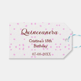 Quinceanera anos 15. Geburtstag hinzufügen Namen r Geschenkanhänger
