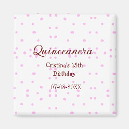 Quinceanera anos 15. Geburtstag hinzufügen Namen r Magnet