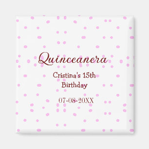 Quinceanera anos 15. Geburtstag hinzufügen Namen r Magnet