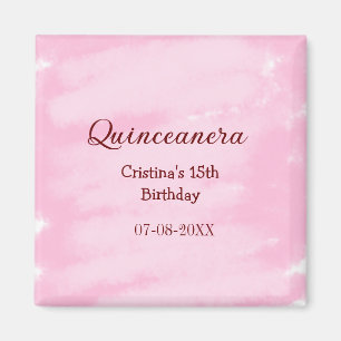 Quinceanera anos 15. Geburtstag hinzufügen Namen T Magnet