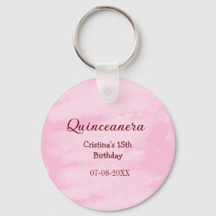 Quinceanera anos 15. Geburtstag hinzufügen Namen T Schlüsselanhänger