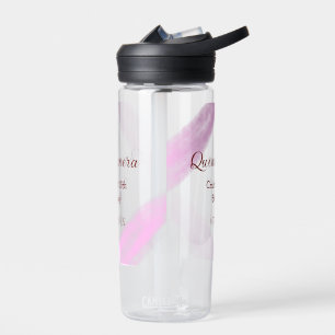Quinceanera anos 15. Geburtstag Name Textur ye Trinkflasche