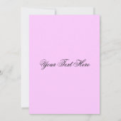 Quinceanera/B-tägige Einladung (Rückseite)