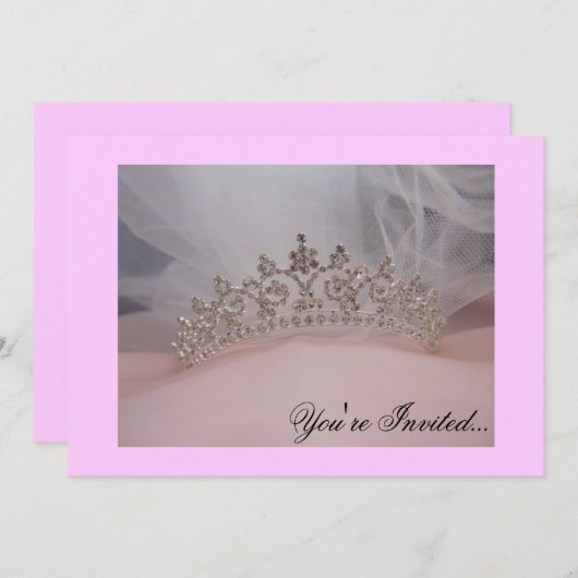 Quinceanera/B-tägige Einladung (Vorne/Hinten)