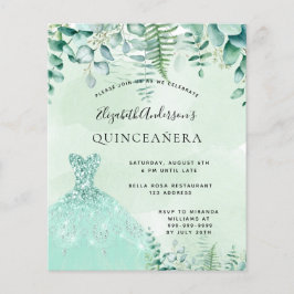 Quinceanera bezauberndes Kleiderbudget Flyer
