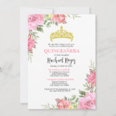 Quinceañera Birthday Einladung Vorlage (Vorderseite)