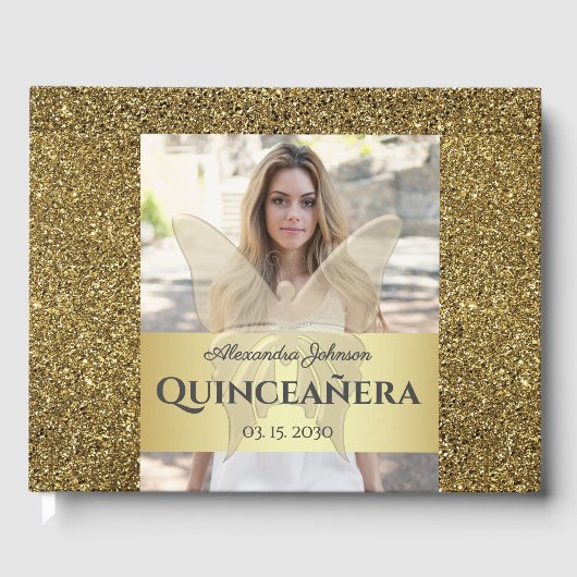 Quinceanera Birthday Gästebuch (Vorderseite)
