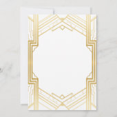 Quinceanera Birthday Party Gatsby Art Deco Einladu Einladung (Rückseite)
