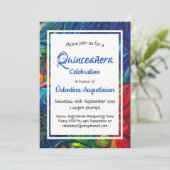 Quinceañera Birthday Retro Personalisiert Einladung (Stehend Vorderseite)