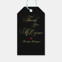 Quinceanera - Black Red Diamond Geschenkanhänger