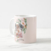 Quinceañera blassrosa mädchenhaftes Foto Geburtsta Kaffeetasse (Vorderseite Links)