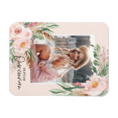 Quinceañera blassrosa mädchenhaftes Foto Geburtsta Magnet (Horizontal)