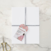 Quinceanera Bloral Blush Pink Mis Quince Anos Geschenkanhänger (Mit Garn)