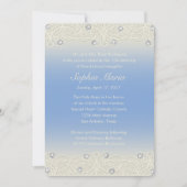 Quinceanera Blue Sparkle und Lace Einladung (Vorderseite)