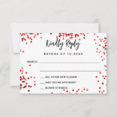 Quinceanera Blume RSVP Karte (Vorderseite)