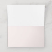 Quinceanera Blush Pink Butterfly Platzkarte (Innenseite Aufgefaltet)