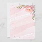 Quinceañera Blush Pink Gold Save The Date (Rückseite)