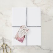 Quinceañera Blush Pink Prinzessin Butterfly Geschenkanhänger (Mit Garn)