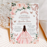 Quinceañera Blush Pink Rose Gold Prinzessin Einladung<br><div class="desc">Personalisieren Sie diese schöne quinceañera-Einladung mit eigener Formulierung einfach und schnell,  einfach die Taste anpassen,  um den Stil und die Platzierung des Textes weiter zu ordnen und zu formatieren. Passende Artikel im Shop erhältlich! c) Das glückliche Cat Studio</div>