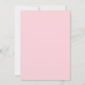 Quinceañera Blush Rosa Gold 15. Geburtstag elegant Einladung (Rückseite)